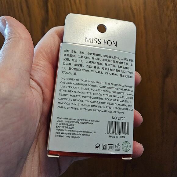 Miss Fon Elong Eyeshadow Palette Dream Blush EY20 ~ Asian Beauty - Picture 7 of 7